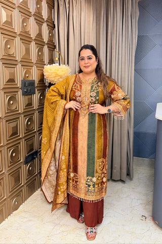 ‘ALIZEH’ Strips Three Piece Set