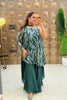 ‘GLAMGREEN’ Off-shoulder Three Piece Set