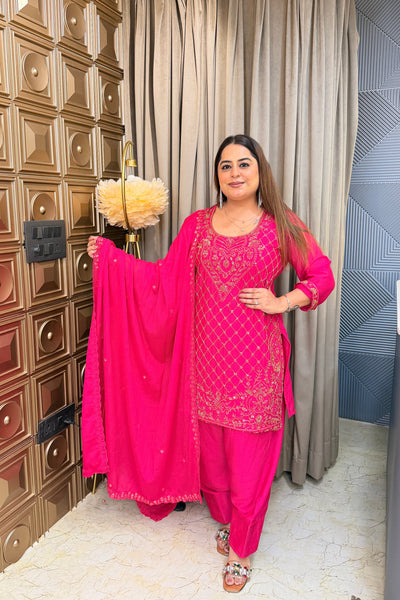 ‘ZARQASH’ Cutdana Farshi Three Piece Set