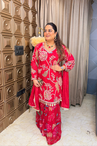 ‘KARWA GULAB’ Three Piece Set