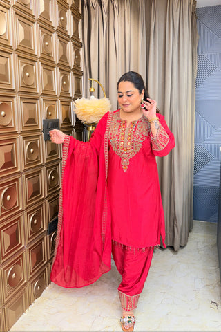 ‘RADHA’ Farshi Three Piece Set