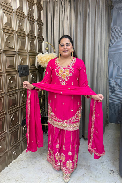 ‘ASHA’ Hand Work Three Piece Set
