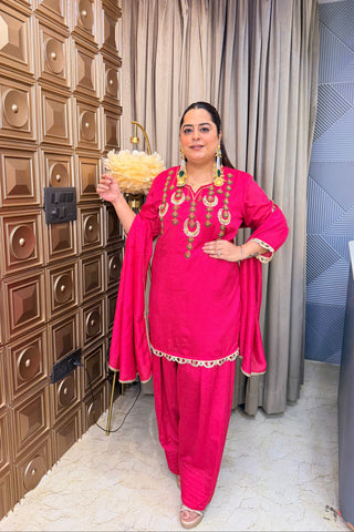 ‘ZARISHMA’ Farshi Hand Work Three Piece Set