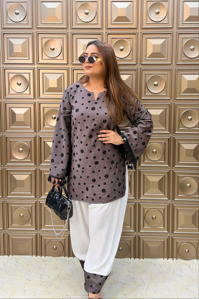 ‘LATTE’ Farshi Two Piece Set