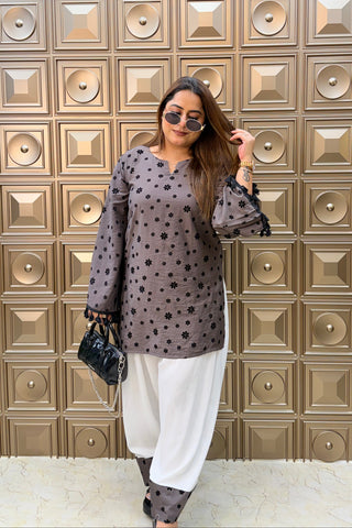 ‘LATTE’ Farshi Two Piece Set