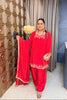 ‘SURBHI’ Designer Neck, Farshi Three Piece Set