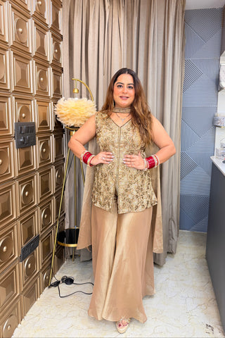‘ANNPURNA’ Hand Work Indo-Western Three Piece Set