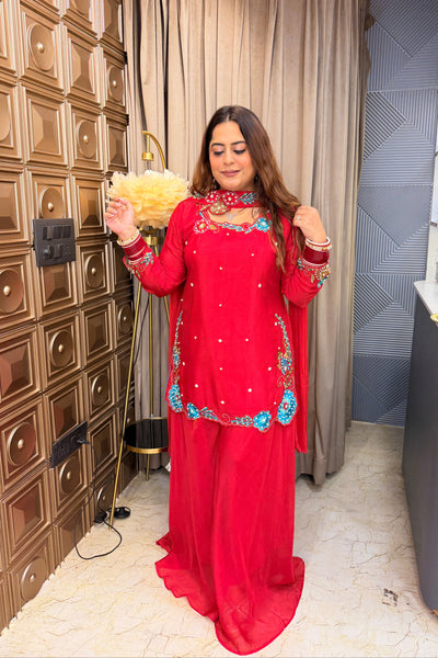 ‘SUHAGINI’ Thread Work Three Piece Set