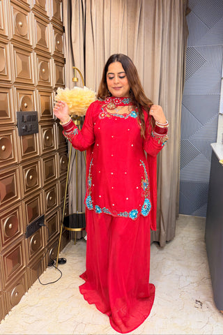 ‘SUHAGINI’ Thread Work Three Piece Set