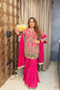 ‘CHARUMATI’ Hand Work Embroidery, Sharara Three Piece Set