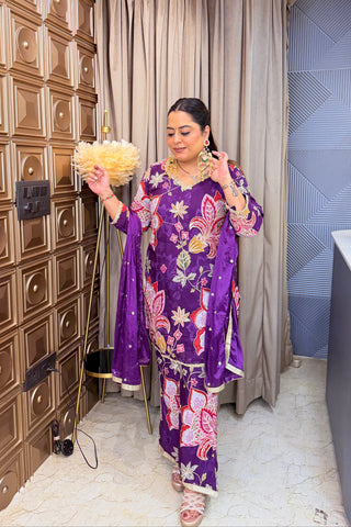 ‘AARIYA’ Zardoshi Work Three Piece Set