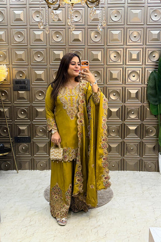 'SARJINA' Sharara Three Piece Set