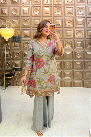‘UTSAVI’ Handwork Three Piece set