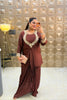 ‘RUHANIYAT’ Cowl Skirt Three Piece Set
