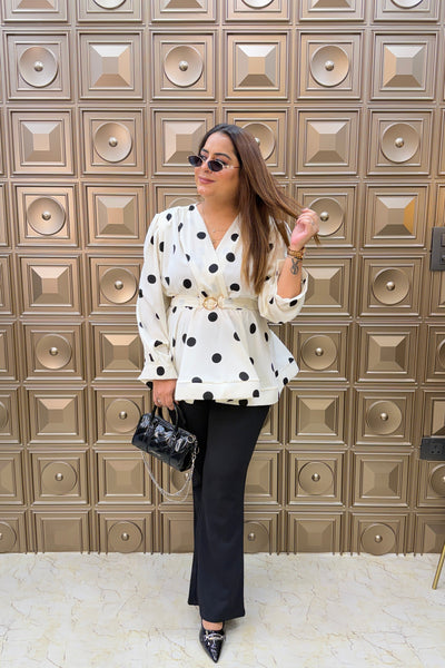 ‘POPINZ’ Peplum Style Flared Tops