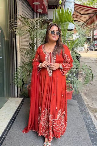 'FIZA' Gota Patti Anarkali Set
