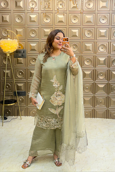 ‘MAHAM’ Handwork Three Piece Set