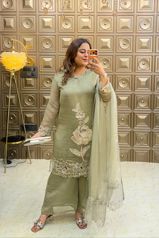 ‘MAHAM’ Handwork Three Piece Set