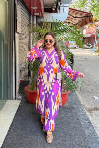 'NIA' Ikat Print Co–ordset