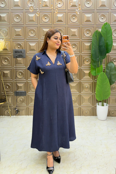 ‘BUZZELLE’ Honey Bee Brooch Dress