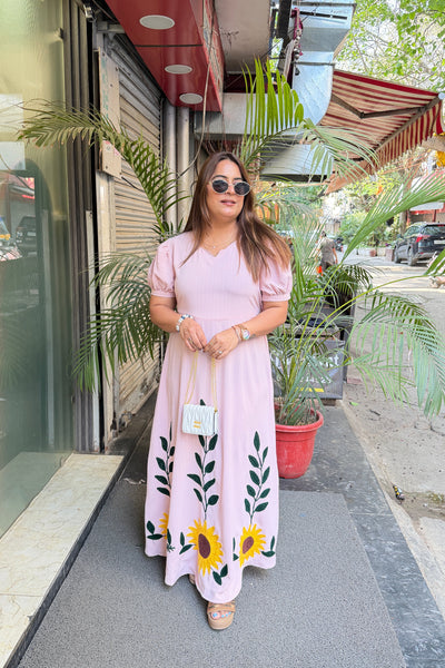 'SUNFLARE' Long Length Dress