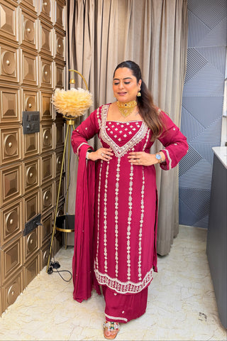 ‘ZARIKA’ Hand Work Three Piece Set