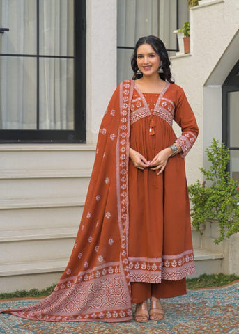 Long Cotton Anarkali