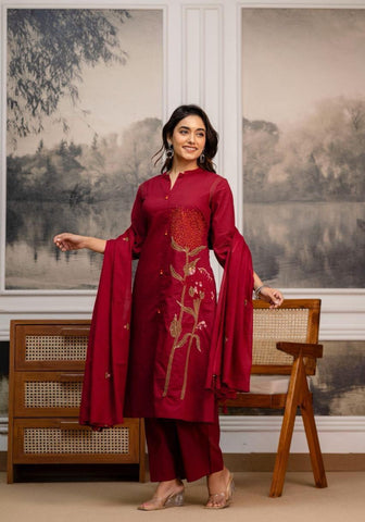 Aline Straight Pants Suit