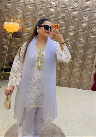'TITLI' Net Kurti With Frashi