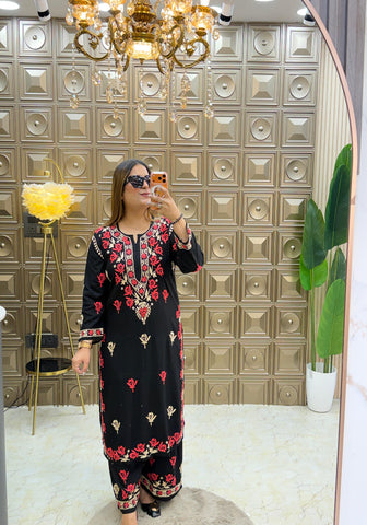 'NAZRANA' Chikankari Cordset