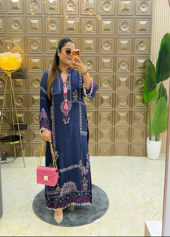 'RIBAYAT' 2 PC CREPE CORDSET