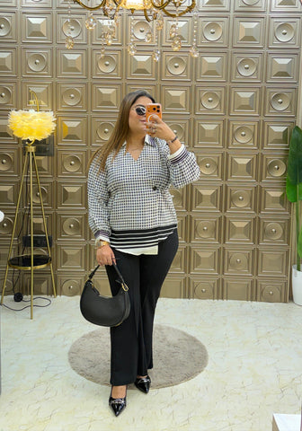 'CHESSTOP' wrapstyle top