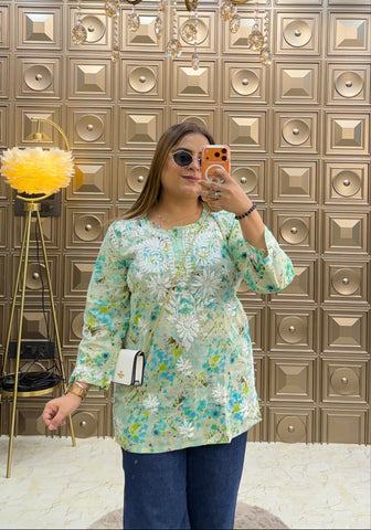 'ADA 2.0' Print Short Kurtis