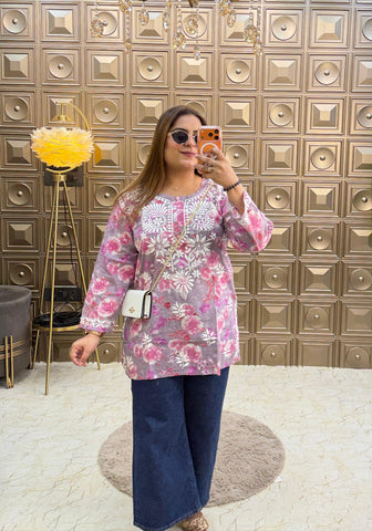 'ADA 2.0' Print Short Kurtis