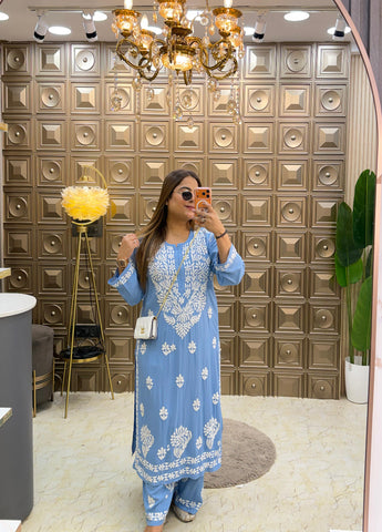 'SANYA' Chikankari cordset