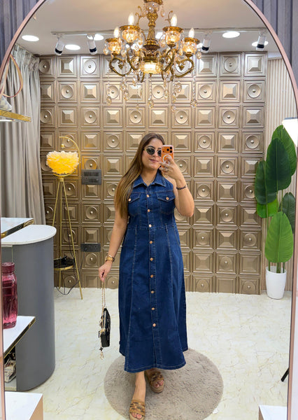 'BERRY' Denim Dress