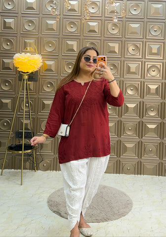 'KARACHI' Chikankari Kurti