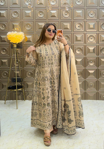 'INAYA' Long Katha Work Anarkali