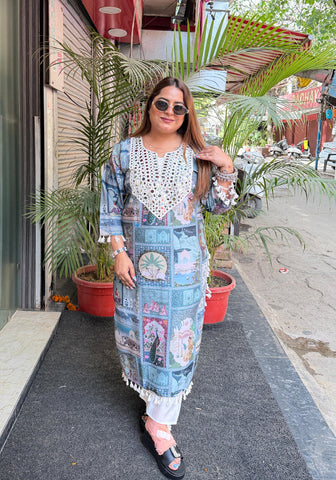'KISHORI' Vrindavan Print Co-ordset