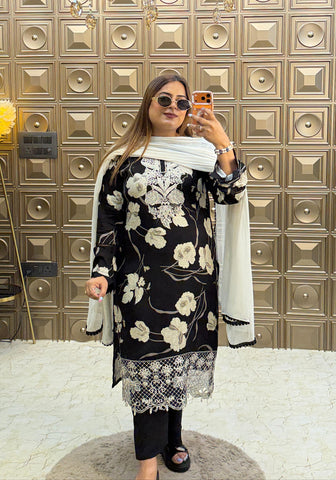 'HUDA' Flower Print Suit