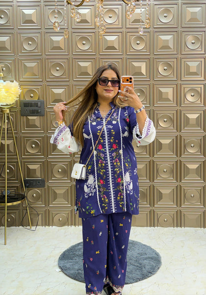 'SIRA' Printed Pakistani Co-ordset