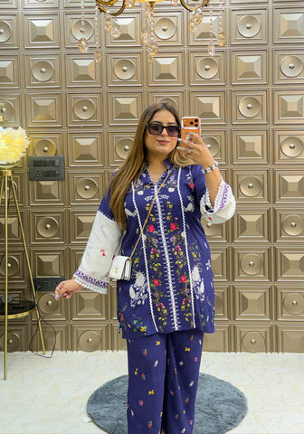 'SIRA' Printed Pakistani Co-ordset