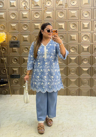 'BUSHRA' Short Aline Two Piece