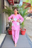 'GULAFSHA' 3D Flower Two Piece Set