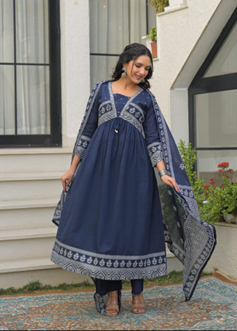 Long Cotton Anarkali