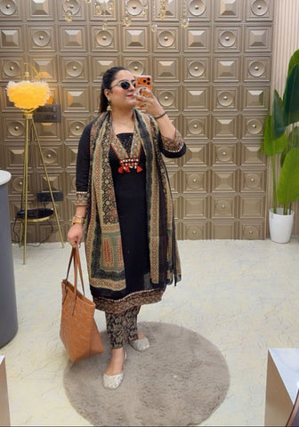 'AJRAKH' Cotton Suit