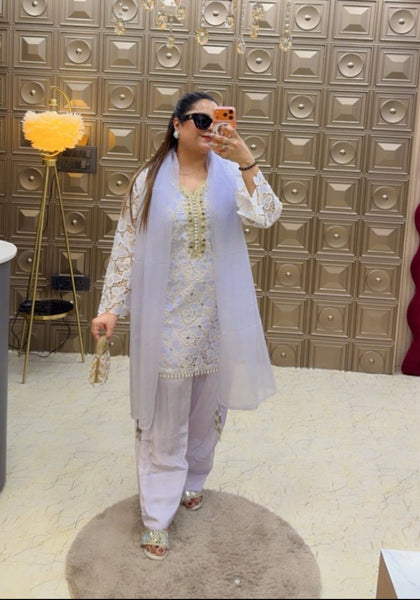 'TITLI' Net Kurti With Frashi