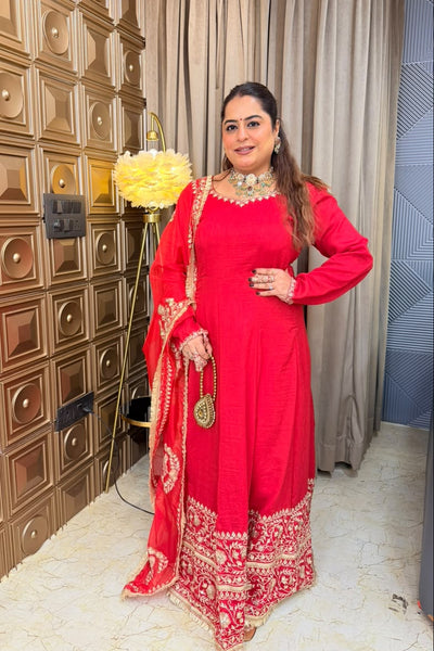 'MANISHA' Three Piece Anarkali Set